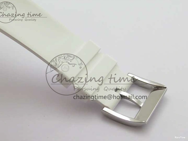 MiroTime 0129 Durable Submariner Phantomlab Transparent KZF Best Edition Blue Moon Dial on White Rubber Strap VR 2564